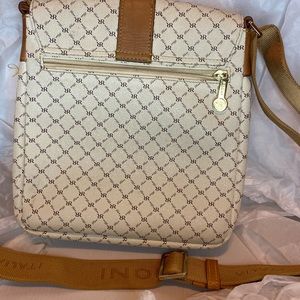 Rioni white leather cross body